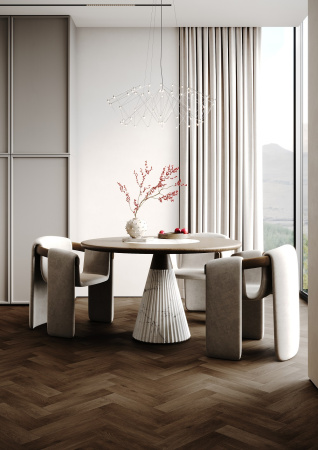 Кварцевый ламинат Fargo Штучный паркет Дуб Шварцвальд 44-7009-24